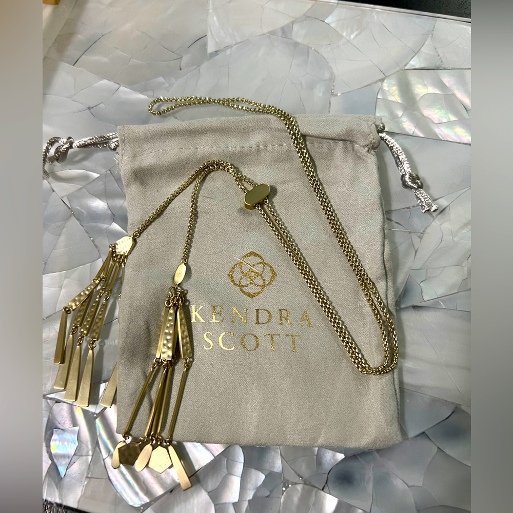 Kendra Scott Gold Bolo/Y Necklace